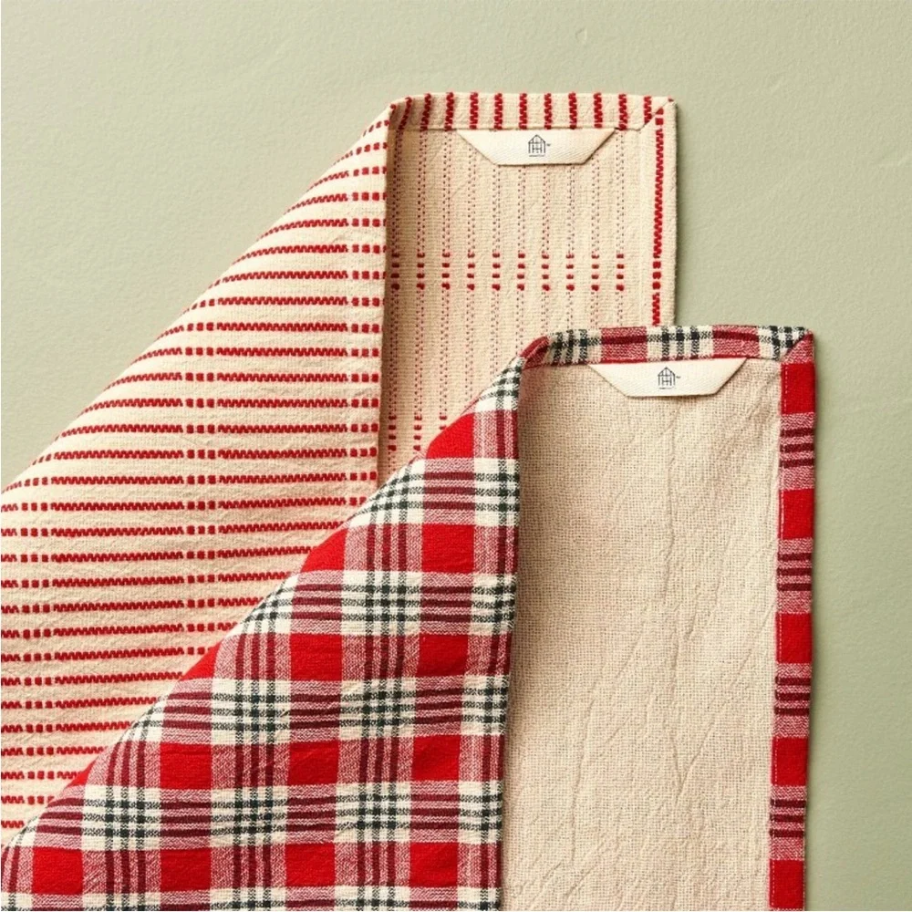 Set of 2 Kitchen Towels Red - Hearth & Hand™ with Magnolia